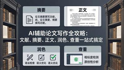 AI辅助论文写作全攻略：文献、摘要、正文、润色、查重一站式搞定