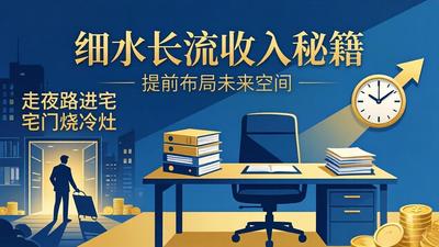 某付费文章：细水长流收入秘籍：走夜路进宅门烧冷灶，提前布局未来空间