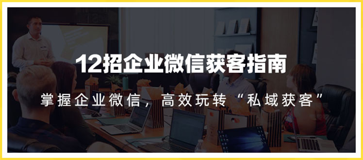 12招企业微信获客指南：链接11亿微信用户，提前把握企业新机遇