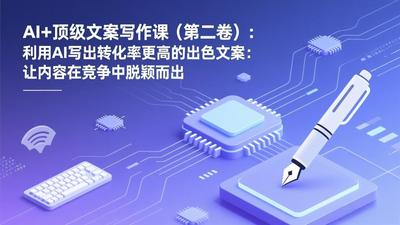 AI+顶级文案写作课（第二卷）：利用AI写出转化率更高的出色文案：让内容在竞争中脱颖而出