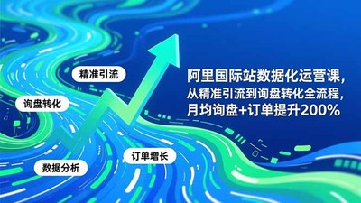 醒目老师阿里国际站数据化运营课-3月，从精准引流到询盘转化全流程，月均询盘+订单提升200%