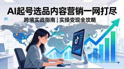 2026 TikTok 跨境AI实操：从零基础到变现全流程，AI起号选品内容营销一网打尽